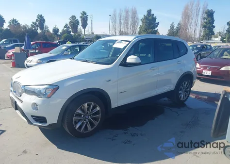 2015 BMW X3 Sdrive28I z USA, uszkodzony, nr VIN 5UXWZ7C57F0M82585